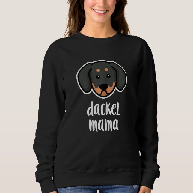 Womens Dachshund Mum T Shirt (Framsida)