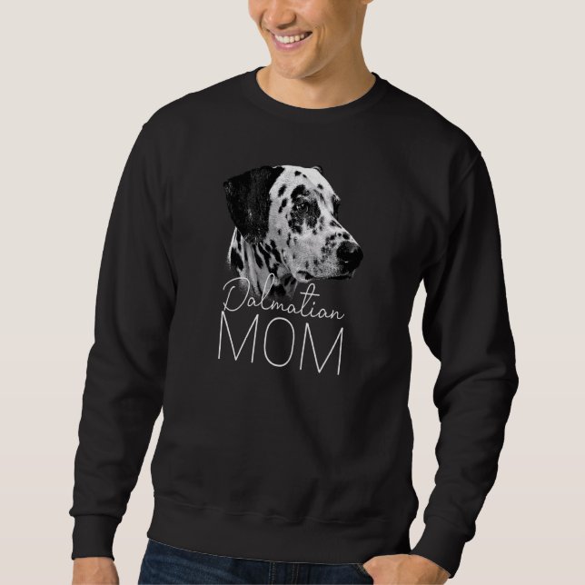 Womens Dalmatien Mamma Hund 1 Lång Ärmad Tröja (Framsida)