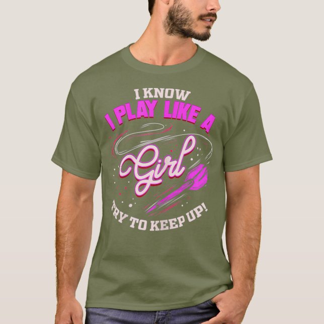 Womens Dart Player Girl Darts Fläkt Gift for Darts T Shirt (Framsida)