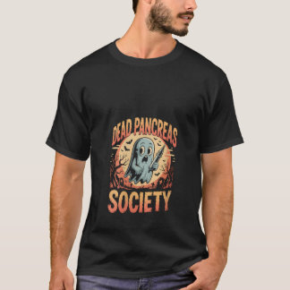 Womens Dead Pancreas Society Funny Ghost Syringe D T Shirt