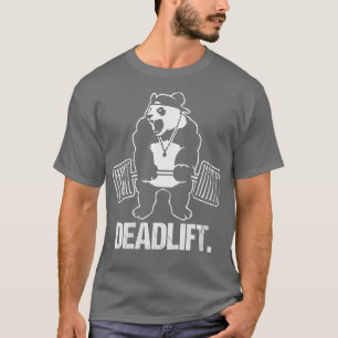 Womens Deadlift Panda Weightlift Bodybuilding G T Shirt