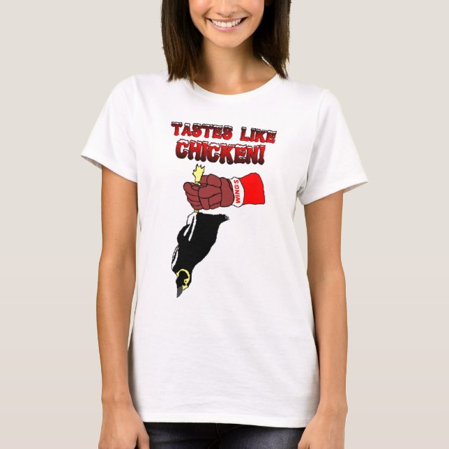 Womens Detroit Dead Penguin T-Shirt (Framsida)