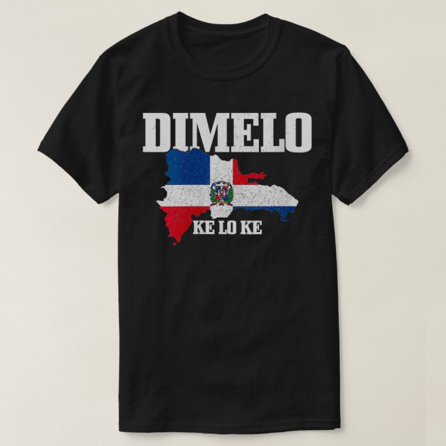 Womens Dimelo Ke Lo Ke Dominikanska republiken Kar T Shirt (Design framsida)