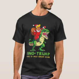 Womens Dinotrump Funny Trump Riding Dinosaur Chris T Shirt