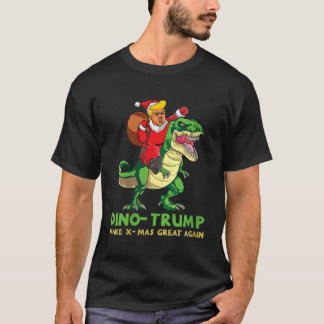 Womens Dinotrump Funny Trump Riding Dinosaur Chris T Shirt