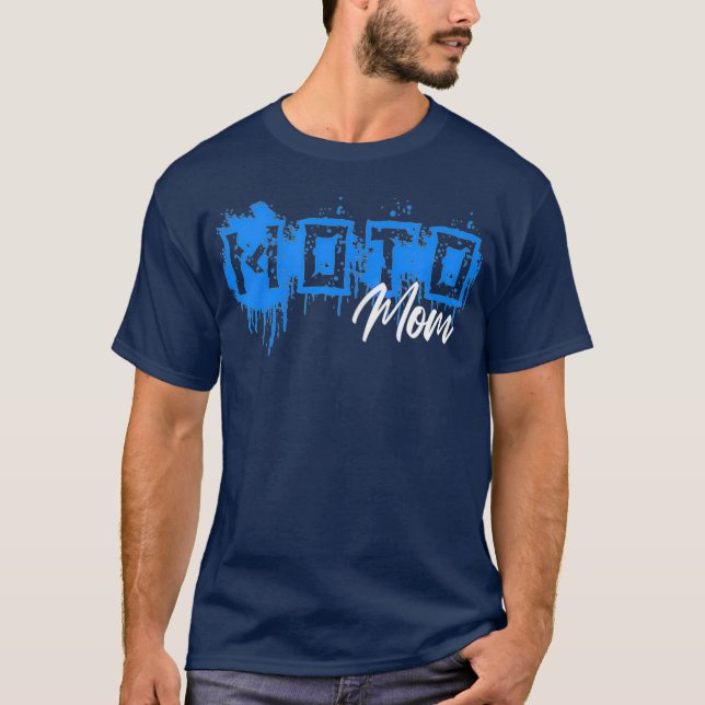 Womens Dirt Bike Moto Mamma s Motocross T Shirt (Framsida)