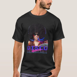 Womens Disco Queen Discoqueen Clubbing 90s 70s Par T Shirt