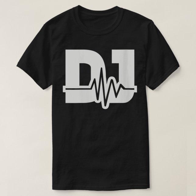 Womens DJ-frekvens VNeck T Shirt (Design framsida)