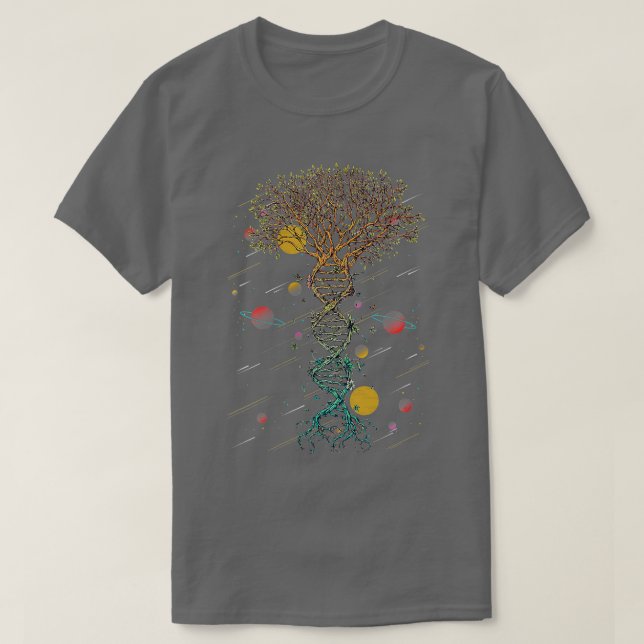 Womens DNA Träd Life Biology Environment G T Shirt (Design framsida)