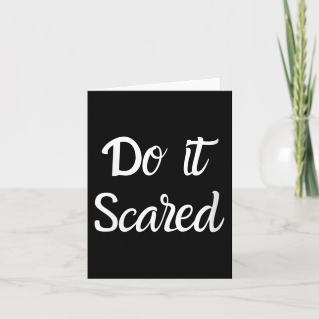 Womens Do It Ed Insres Courage Motivational V-neck Kort (Framsida)