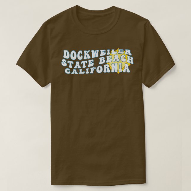 Womens Dockweiler State Beach California Retro T Shirt (Design framsida)