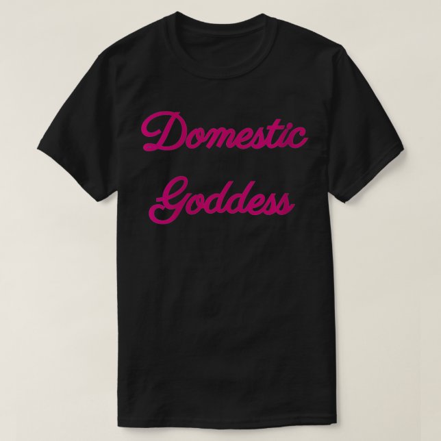 Womens Domestic Goddess VNeck T Shirt (Design framsida)