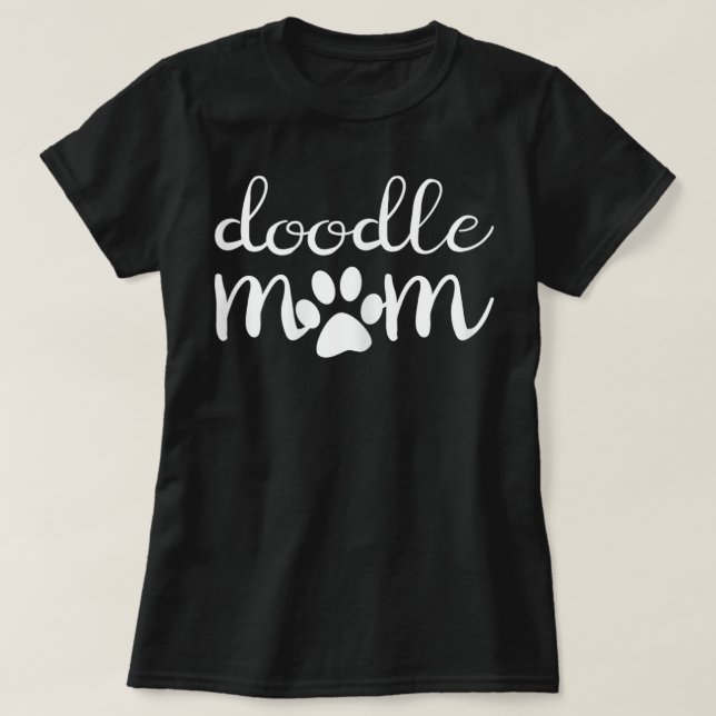 Womens Doodle Mamma Goldendoodle Hund Funny Mor T Shirt (Design framsida)