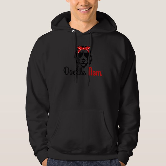 Womens Doodle Mamma Goldendoodle Labradoodle Hund  Hoodie (Framsida)