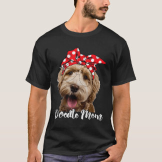 Womens Doodle Mamma Labradoodle Aussie Doodle Gold T Shirt