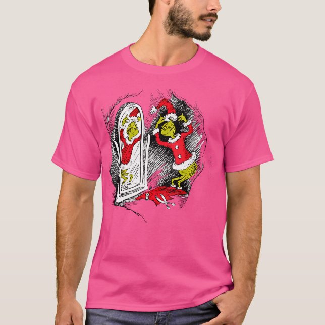 Womens Dr Seuss Grinch Nick T Shirt (Framsida)