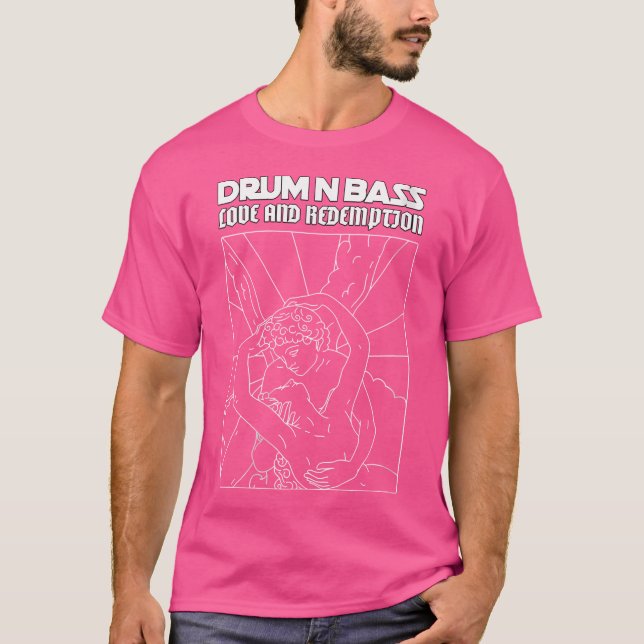 Womens Drum and Bass Kärlek 174 Bpm DNB Festival L T Shirt (Framsida)
