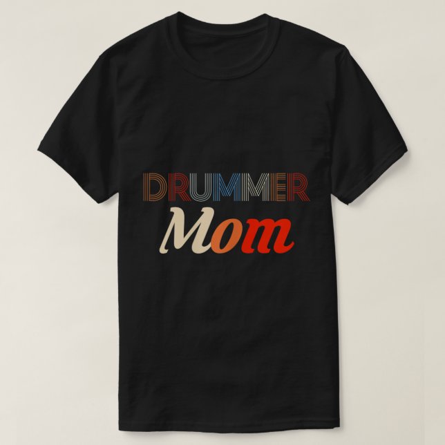 Womens Drummer Mamma Drums Drumming Drumset Snare  T Shirt (Design framsida)
