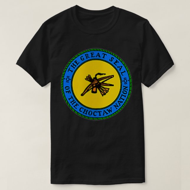 Womens DUBBLA SIDED Choctaw Nation Flagga Choctaw  T Shirt (Design framsida)
