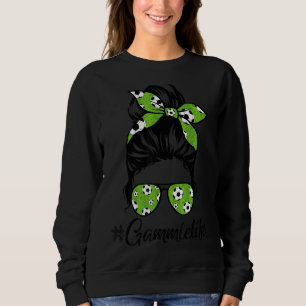 Womens Dy Gammie Life Soccer Mors dag Messy Bu T Shirt