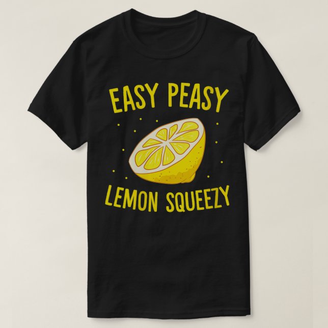 Womens Easy Peasy Lemon Squeezy Funny Lemon (somma T Shirt (Design framsida)