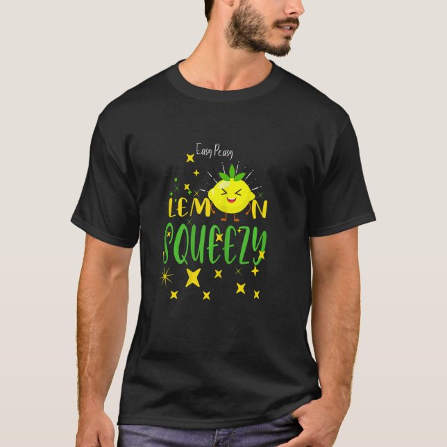 Womens Easy Peasy Lemon Squeezy Roligt Lemon Summe T Shirt (Framsida)
