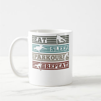 Womens Eat Sleep Parkour Repeat Runner Parkour Kaffemugg