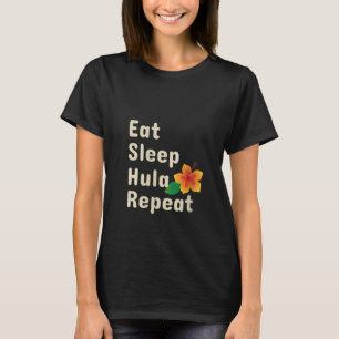 Womens Eat Ssov Hula Repeat Funny Ring Dancers Gi T Shirt