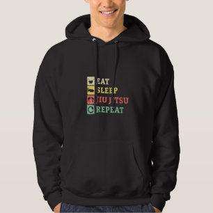 Womens Eat Ssov Jiu Jitsu Repeat Brazilian Jiu Ji Hoodie
