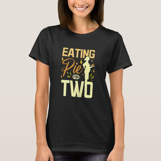 Womens Eating pie for two T Shirt (Framsida)