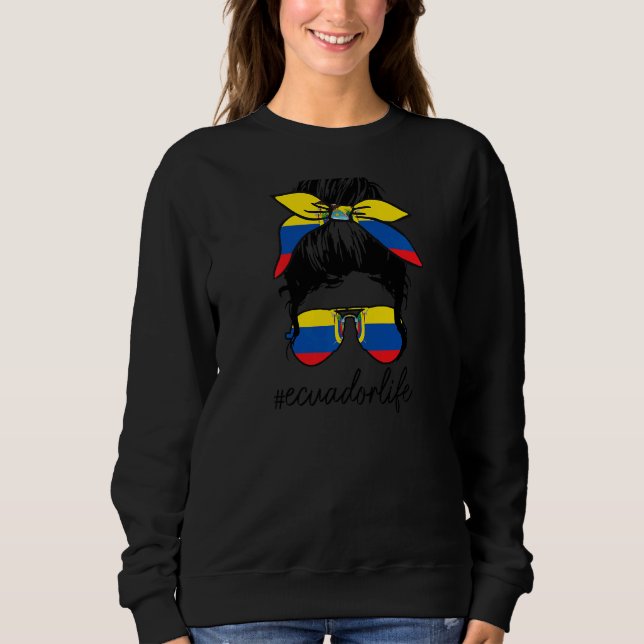 Womens Ecuador Life Ecuadorian Pride Girl Hans T Shirt (Framsida)