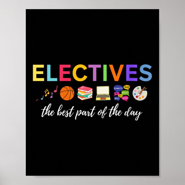 Womens Electives The Part Of The Day V-neck  Poster (Framsidan)