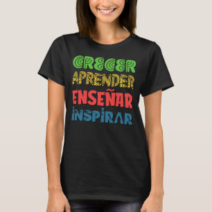 Womens Ensenar Funny Bilingual Teacher Gift T Shirt
