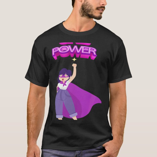 Women's Equality Day Girls Power T Shirt (Framsida)