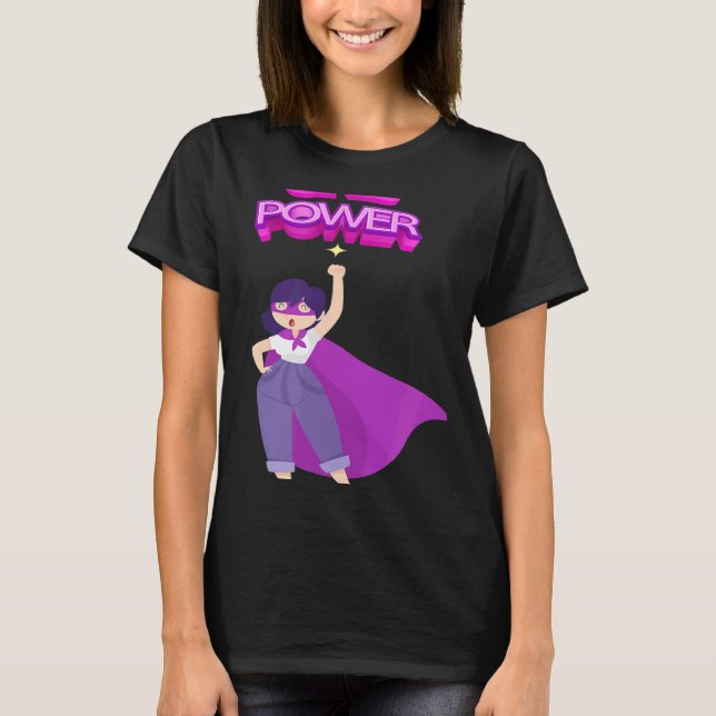 Women's Equality Day Girls Power T Shirt (Framsida)