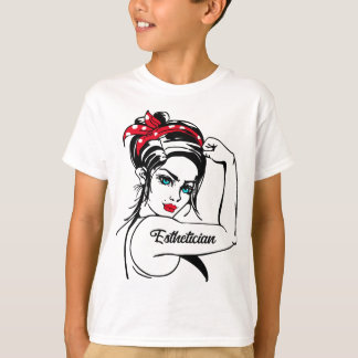 Womens Esthetician Rosie Riveter Pin Up T Shirt