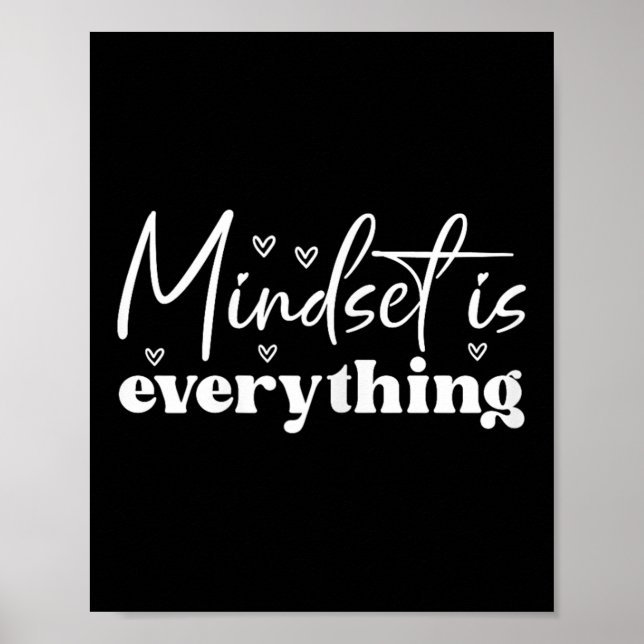 Womens Everything Is Mindset Insrational Mind Moti Poster (Framsidan)
