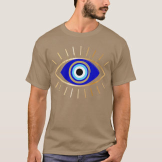 Womens Evil Eye Protection VNeck vintage T Shirt