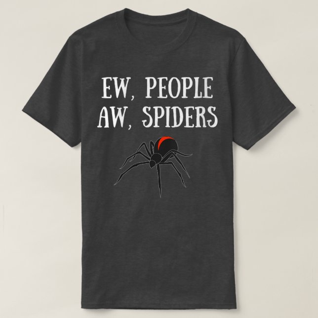 Womens EW FOLE AW SPIDERS FUNNY SPIDER ÄLSKARE AR T Shirt (Design framsida)
