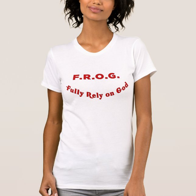 Womens F.R.O.G. Tshirt Tee Shirt (Framsida)