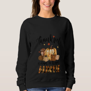 Womens Fall Autumn Thanksg Auntie Pumpkin Thanksg T Shirt