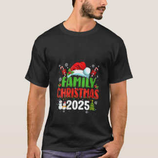 Womens Family Christmas 2025 Matching Outfit Santa T Shirt