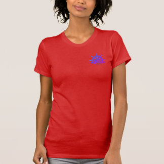 Womens Färg T, Färg Logotyp Fnt, Fullt Back T Shirt