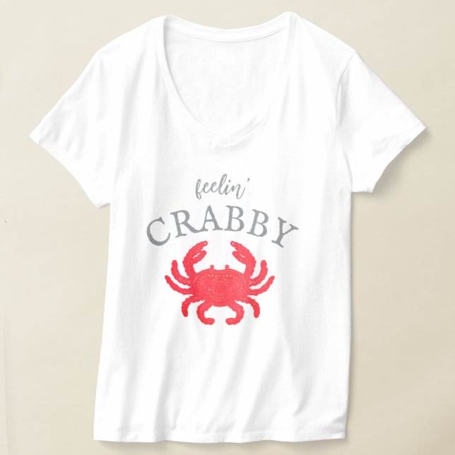 Women's Feelin Crabby T-Shirt (Laydown)