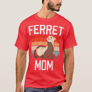Womens Ferret Mamma Älskare T Shirt