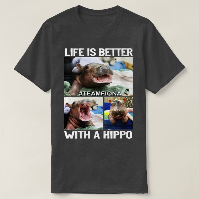 Womens Fiona Hippo Baby T Shirt (Design framsida)
