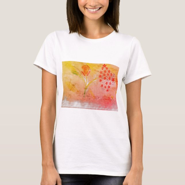 Women's firework fun floral T-Shirt (Framsida)
