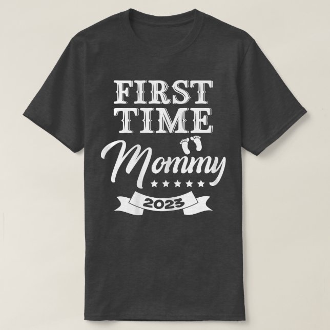 Womens First Mamma 2023 New mamma Gravid Ann T Shirt (Design framsida)