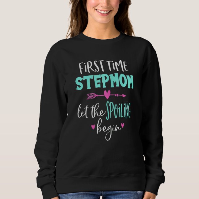 Womens First Time Stepmamma lät utplåningen börja  T Shirt (Framsida)