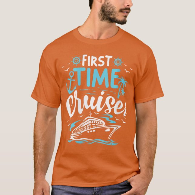 Womens Firstime Cruiser First Cruise Ship Vacation T Shirt (Framsida)